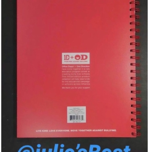 Brand 🆕 1D One Direction Group Limited Edition Spiral AntiBullying Notebook. - Picture 4 of 4